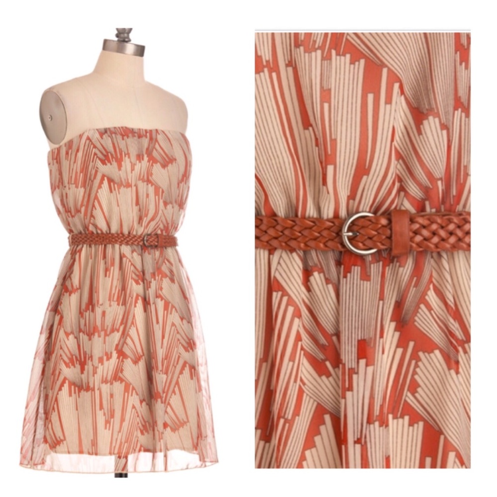 Modcloth NWT strapless mini dress